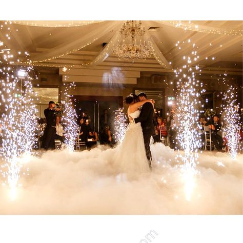 Party Decoration Dj Wedding Fireworks Sparkler System Wireless Cold Fountain Ignition Pyro Mini Machine Indoor Stage Holiday Event Fx BrideP From Cansou, $71.04 | DHgate.Com Mini Machine, Wedding Fireworks, Dj Wedding, Wedding First Dance, Reception Look, Disney Fairy Tale Weddings, Bubble Machine, Wedding Dj, Fairytale Wedding