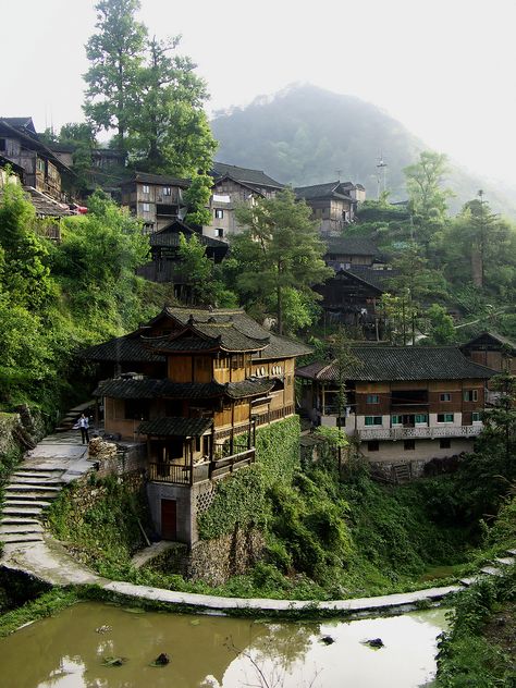 Nature Ideas, Old Village, Asian Architecture, Chinese Architecture, Japanese Architecture, China Travel, Traditional Architecture, Ancient Architecture, Pretty Places