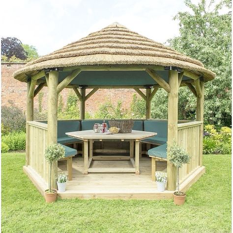 Relax, unwind, and enjoy nature in this perfect outdoor setup! 🌿🏡 Whether you’re hosting a gathering or simply spending time with family, this cozy gazebo offers the ideal space for all your outdoor moments. 🌞🌻 Transform your backyard into a relaxing retreat with this beautifully designed wooden gazebo. #OutdoorLiving #GazeboGoals #GardenVibes #CozyOutdoors #BackyardBliss #OutdoorDecor #GardenLife #NatureRetreat #RelaxationStation #PatioPerfection #GardenInspiration #GazeboDesign #NatureLov... Screening Ideas, Wooden Garden Gazebo, Walled Gardens, Container Cafe, Cedar Roof, Timber Roof, Wooden Patios, Wooden Gazebo, Backyard Gazebo