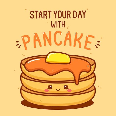 Kawaii, Cartoon Pancakes, Pancake Pictures, Pancake Images, Pancake Drawing, Pancake Art, Painted Canvas Shoes, Wallpaper Iphone Disney Princess, Bullet Journal Mood Tracker Ideas