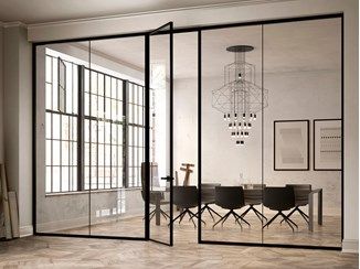 Movable walls | Partitions | Archiproducts Office Partition Design, Glass Office Partitions, Glass Partition Wall, Movable Walls, Glass Office, Office Partition, Glass Walls, Glass Partition, Partition Design