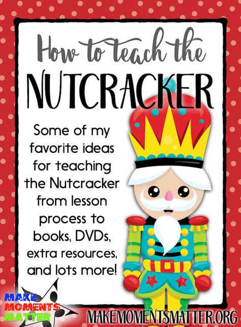 Nutcracker Music Activities, Christmas Music Lesson, Christmas Homeschool, Nutcracker Music, Homeschool Christmas, Music Education Lessons, Elementary Music Class, Christmas Lesson, Music Christmas