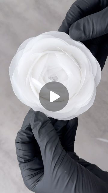 Patti Cakes Bakes | Cake Content Creator & Educator on Instagram: "🌸 Easy Wafer Paper Flower Tutorial 🌸

Learn how to create this *stunning* and *simple* edible wafer paper flower for your cakes! Perfect for adding that extra touch of elegance ✨

✨ **What you’ll need:**
- Wafer paper (I’m using @oasissupplycompany )
- Round cookie cutter or cup
- Water and paint brush💧

1️⃣ Cut wafer paper into circles (use a circle punch or scissors) 
2️⃣ Lightly wet the line down the center and drape over the edge of your cutter or cup.
3️⃣ Layer each circle slightly over the last, building up petals.
4️⃣ Keep adding until the center is filled and the petals form a point.
5️⃣ Gently remove the cutter, then fill in the center with half circles.
6️⃣ Let your beautiful flower dry!

🌸 These flowers are s Wafer Paper Cookies, How To Use Wafer Paper On Cakes, Cake With Wafer Paper Flowers, How To Make Wafer Paper Flowers, Wafer Paper Flowers Tutorial, Wafer Paper Tutorial, Edible Wafer Paper, Wafer Paper Flowers, Wafer Paper Cake