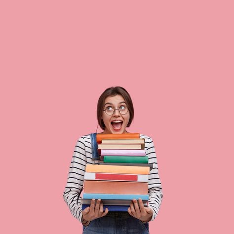 Student Photo, Geeky Girls, European Women, Poster Background Design, Red Books, What To Buy, Studio Shoot, Pink Walls, E Books