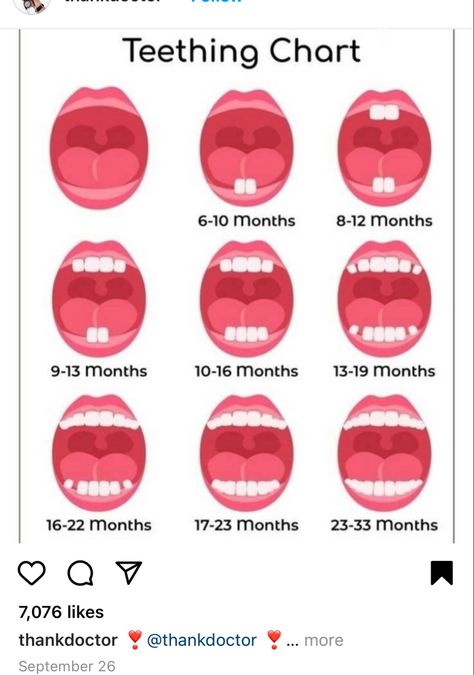 Teething Hacks For Infants, Teething Popsicles Baby, Baby Teeth Chart, Baby Teething Chart, Baby Tooth Chart, Mom Gadgets, Teeth Chart, Teething Hacks, Teething Chart