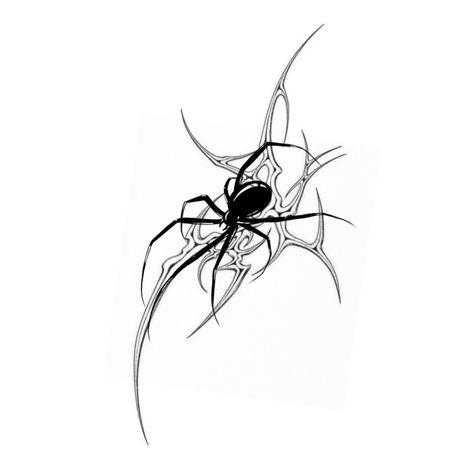 Spiders Tattoo Design, Spider V Line Tattoo, Spider And Web Tattoo Design, Hand Tattoo Spider Web, Men’s Spider Tattoo, Geometric Spider Tattoo, Spider Hand Tattoos For Women, Black Widow Spider Tattoo Design, Spider On Hip Tattoo