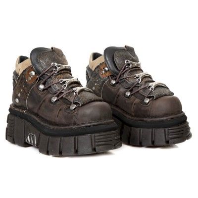 New Rock Boots, Rock Boots, Fashion Alternative, Funky Shoes, New Rock, Biker Leather, Swag Shoes, Swaggy Outfits, Boots Brown