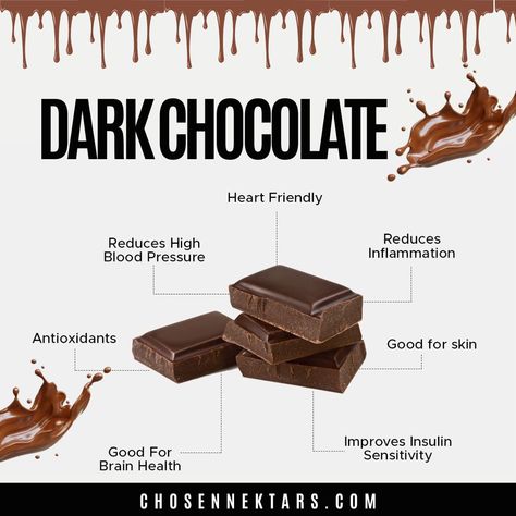 Indulge in the rich world of dark chocolate and enjoy its amazing benefits! 🍫 From boosting heart health and enhancing mood to providing a dose of antioxidants, dark chocolate is a delicious treat with a purpose. Whether you’re savoring a small piece daily or using it in recipes, it's a guilt-free way to boost your well-being. Treat yourself and embrace the sweet side of health! . . 𝐒𝐡𝐨𝐩 𝐍𝐨𝐰, 𝐋𝐢𝐧𝐤 𝐈𝐧 𝐁𝐢𝐨. 𝑭𝒐𝒓 𝑴𝒐𝒓𝒆, 𝑭𝒐𝒍𝒍𝒐𝒘 @chosen_nektars . . #chosennektars #supplementstore #supplements #su... Muscles In The Body, Dark Chocolate Benefits, Chocolate Benefits, Insulin Sensitivity, Muscle Cramps, Reducing High Blood Pressure, Post Workout Food, Acupuncture Points, Health Shop