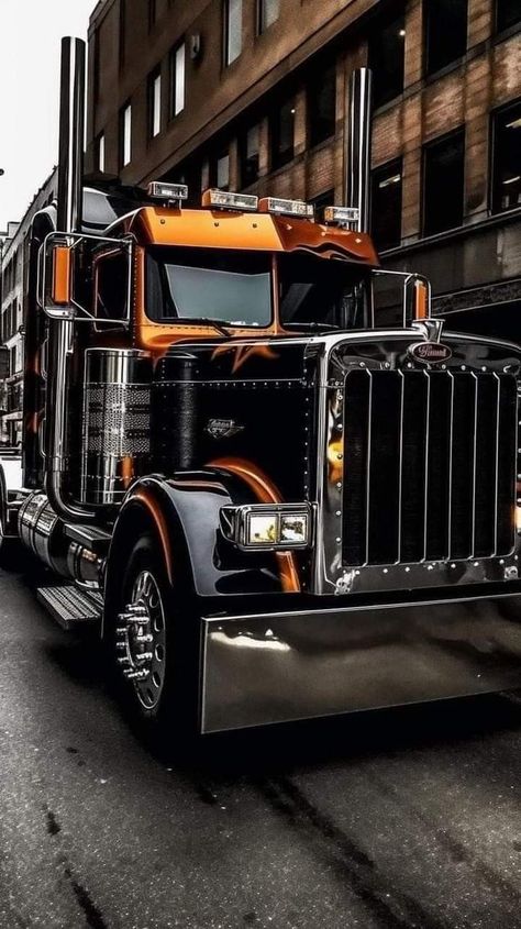 Custom Peterbilt, Hospital Room Snapchat Stories, Customised Trucks, Truck Driving, Custom Big Rigs, Rat Rods Truck, Truck Paint, Dream Cars Jeep, Kenworth Trucks