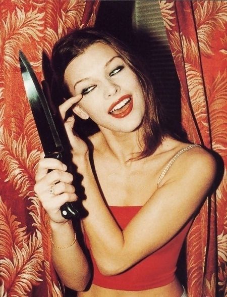 Milla Jovovich, early 90s Halloween Shoot, Ellen Von Unwerth, 90s Girl, Milla Jovovich, Halloween Photoshoot, Delphinium, Destiel, Shoot Ideas, Photography Inspo