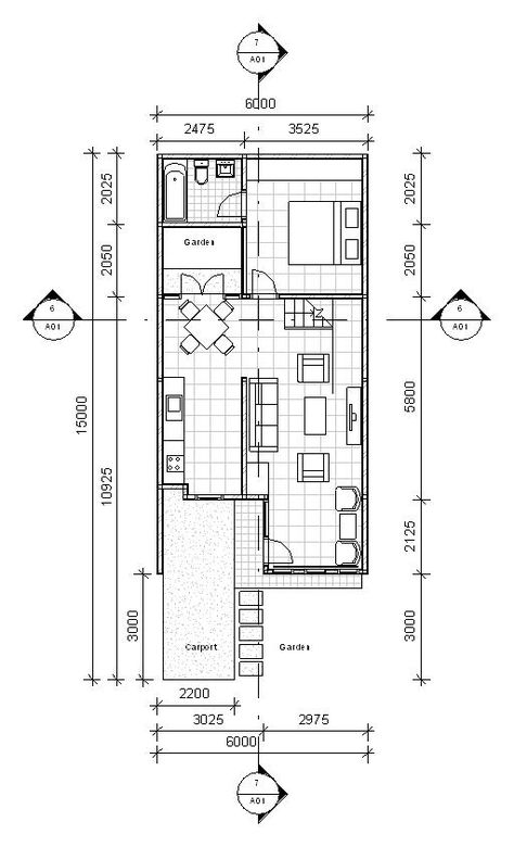 http://igensky.hubpages.com/hub/House-Design-on-6m-x-15m-Plots Small Plot House Designs, Compact House Plans, Wide House Plans, Wide House, Modular Home Plans, Narrow House Designs, Small Villa, Indian House Plans, Narrow Lot House Plans