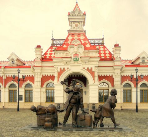 Old Railway Station, Yekaterinburg, Russia Russian Buildings, Yekaterinburg Russia, Old Railway Station, Old Railway, Russia Travel, Russian Architecture, Between Two Worlds, Russian Culture, Train Stations