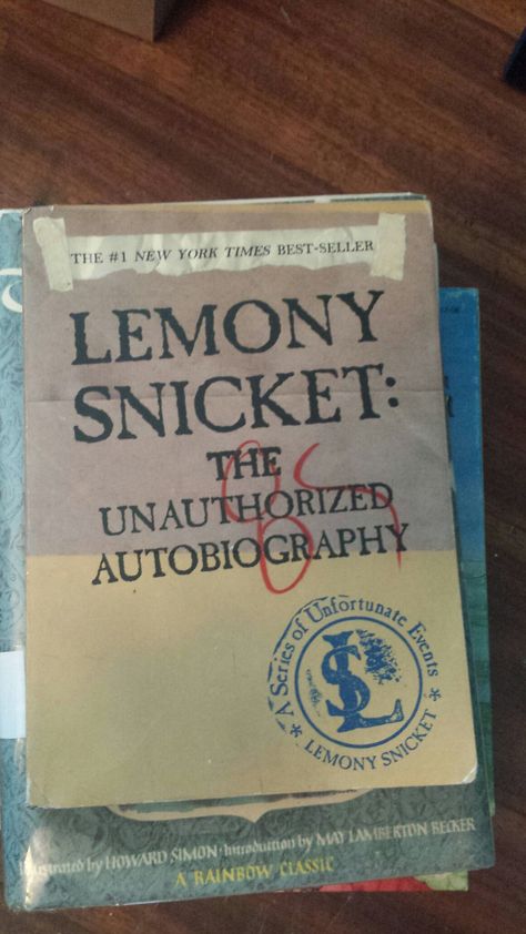 lemony snicket: the unauthorized autobiography Lemony Snicket Aesthetic, Lemony Snicket, Character Aesthetic, Book Worth Reading, Worth Reading, Book Cover, Reading, Feelings, Books