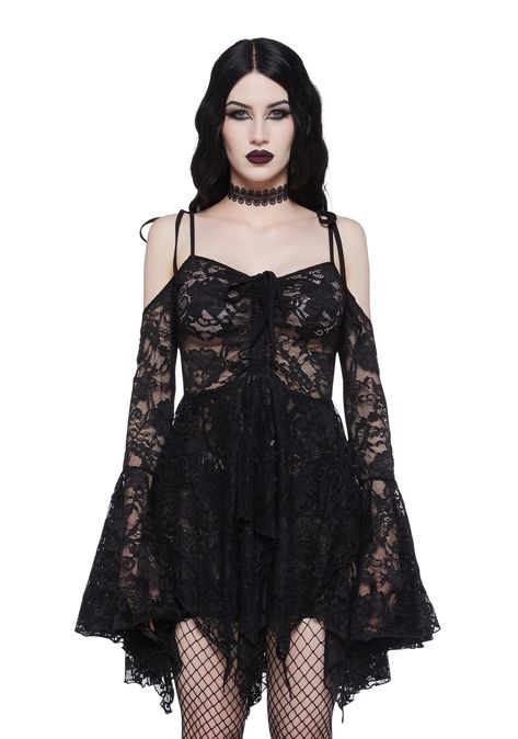 base Fairycore Fashion, Current Mood Clothing, Dark Dress, Handkerchief Dress, Fairy Fashion, Alt Fashion, Gothic Dress, Fairy Dress, Lace Dress Black