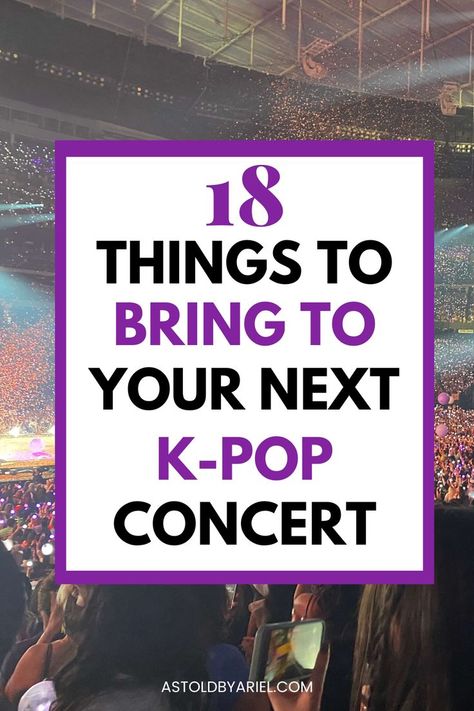 going to a k-pop concert for the first time? here's everything you need to bring to be prepared for your k-pop concert. Things To Bring To Kpop Concert, What To Bring To Concert, Kpop Concert Checklist, K-pop Concert Freebies Ideas, Concert Must Haves List, Things To Bring To A Concert, Concert Freebies Ideas, What To Bring To A Concert, P1harmony Concert Outfit Ideas