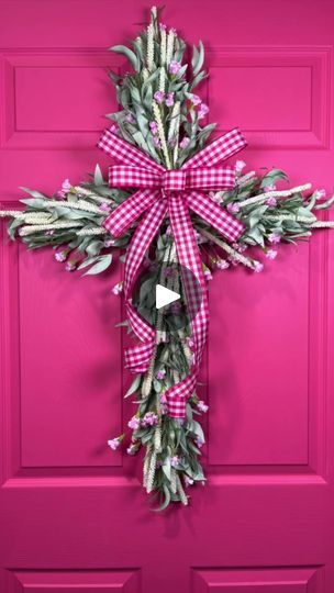 484K views · 8.8K reactions | Grab a wire frame from the @dollartree to make this easy Cross wreath! #reels #wreath #design #diy #crafts | Nick's Seasonal Décor | Nick's Seasonal Décor · Original audio Cross Wreath, Easy Cross, Beautiful Cross, Crosses Decor, Wreath Bow, Zip Ties, Wire Frame, Design Diy, Beautiful Wreath