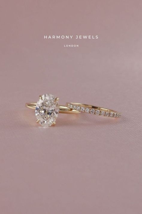 Pretty Engagement Rings, Solitaire Bands, Dream Wedding Ring, Future Engagement Rings, Oval Cut Engagement Ring, Bespoke Engagement Ring, Ring Wedding Band, Beautiful Engagement Rings, Perfect Couple