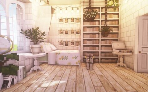 #cottagedecor #cozy #aesthetic #minecraft #minecraftbuildingideas #repost #youtube Cozy Minecraft, Minecraft Rooms, Minecraft Decor, Minecraft Addons, Aesthetic Minecraft, Minecraft Shaders, Minecraft Aesthetic, Aesthetic Japanese, Minecraft Interior