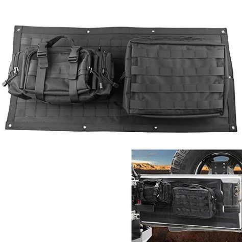 Tailgate Bag Case Cover for 2007-2015 Jeep Wrangler JK Tool Organizer Pockets Jeep Wrangler Lights, Silverado Accessories, Jeep Wrangler Interior, Tacoma Accessories, 2015 Jeep Wrangler, Wrangler Accessories, Car Trunk Organization, 2017 Jeep Wrangler, 2015 Jeep