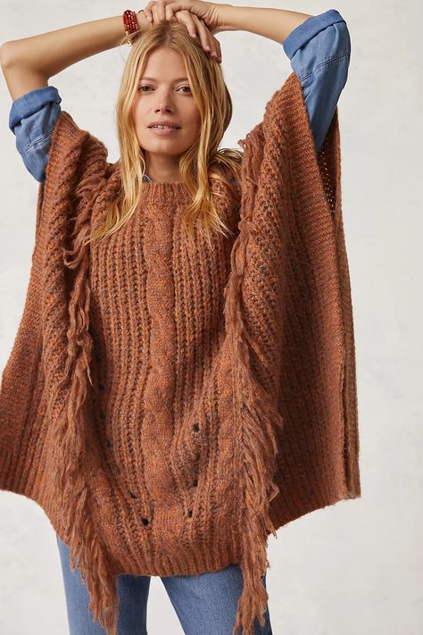 Knit Poncho Sweater, Fringe Poncho, Turtleneck Poncho, Bohemian Theme, Poncho Cardigan, Knit Poncho, Hooded Poncho, Fringed Poncho, Wool Turtleneck