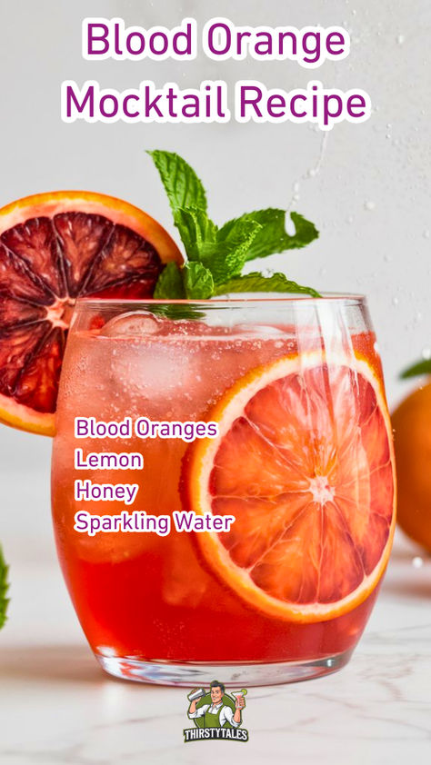 "Discover the ultimate Blood Orange Mocktail Recipe, a refreshing 
non-alcoholic drink perfect for any occasion! This Citrus Blood Orange 
Mocktail combines sweet and tangy flavors, making it a delightful Blood 
Orange Cocktail Alternative. Enjoy a festive Blood Orange Mocktail that’s 
easy to make and sure to impress. Perfect for gatherings or a cozy night 
in, this Blood Orange Drink Recipe is a must-try for anyone seeking a 
delicious, non-alcoholic beverage!" Orange Mocktails Non Alcoholic, Blood Orange Mocktail, Blood Orange Drink, Orange Mocktail Recipes, Drinks Mocktail, Orange Mocktail, Cosmopolitan Drink, Blood Orange Cocktail, Orange Drink