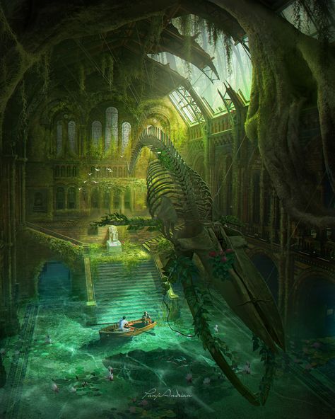 Fantasy Place, Foto Cartoon, Futurisme Retro, Underwater City, My Fantasy World, Fantasy City, Arte Obscura, Fantasy Setting, Fantasy Places