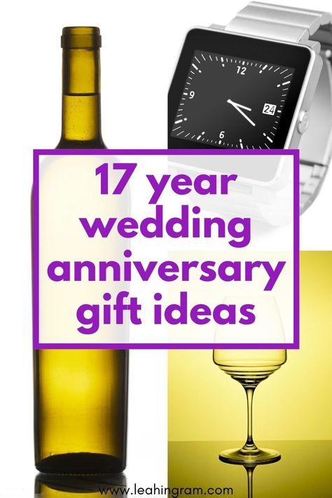 When it comes to 17 year anniversary gift ideas, you have three themes to work with, representing being married for 17 years. A 17th anniversary gift for him could be a watch--one of the themes--something yellow, the theme color, or wine and spirits, the overall theme for a 17th wedding anniversary.#17thanniversarygifts #17yearanniversarygift #17thweddinganniversary 17 Year Anniversary Gift For Him, 17 Wedding Anniversary, 17 Year Wedding Anniversary, 17 Year Anniversary, 17th Anniversary Gifts, Year Anniversary Gift Ideas, Anniversary Gift Baskets, Anniversary Ideas For Him, 17th Wedding Anniversary