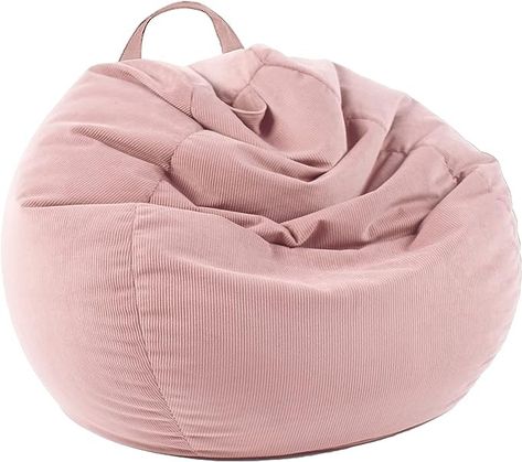 Amazon.com: LPMOERA Stuffed Animal Storage Bean Bag Chair Cover (No Filler) for Kids and Adults.Pets Dogs/Cats Lazy Beds.Soft Premium Corduroy Stuffable Bean Bag for Organizing Children Plush Toys or Memory Foam : Home & Kitchen Pink Bean Bag, Corduroy Bean Bag, Bedroom Ideas For Small Rooms Cozy, Bean Bag Bed, Bean Bag Chair Covers, Old Pillows, Bean Bag Covers, Pets Dogs, Stuffed Animal Storage