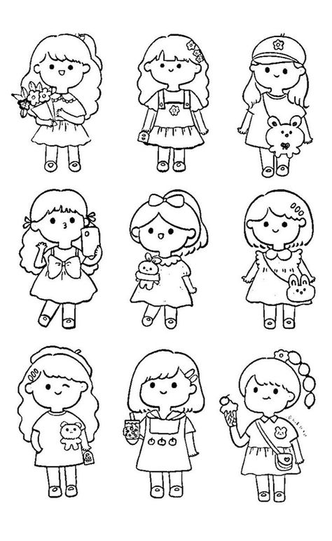 Diverse Coloring Pages, Kartu Tarot, Hadiah Diy, Cute Easy Doodles, 얼굴 그리기, Family Ties, Easy Doodle Art, Easy Coloring Pages, Easy Doodles Drawings