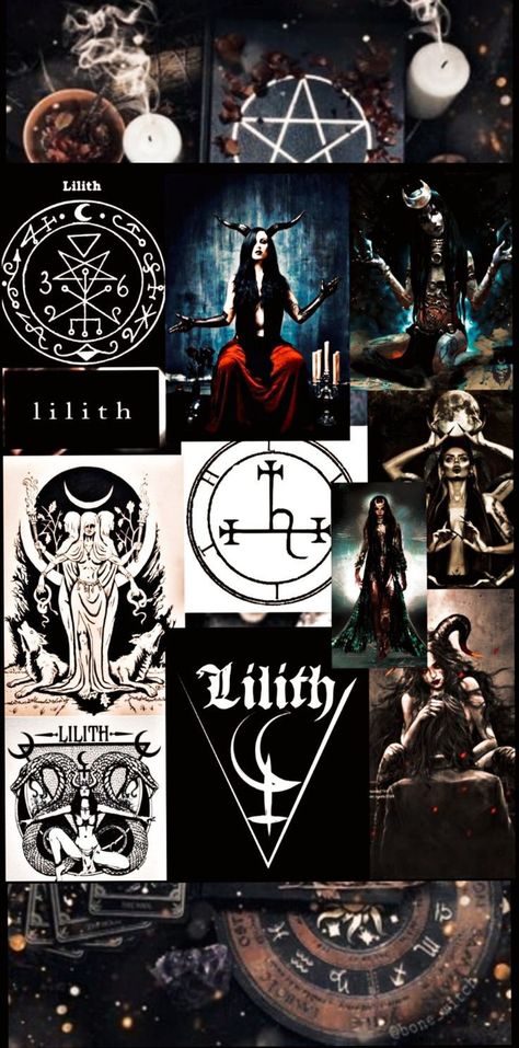 #whitewitch101 Lillith Goddess, Goddess Lilith, Goth Disney Princesses, The Satanic Bible, Goddess Magick, Dark Red Wallpaper, Gothic Wallpaper, Witchy Wallpaper, Witchcraft Spell Books