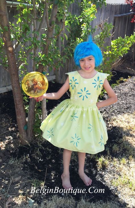 All the Pixar Characters Your Kid Will Want to Dress Up as This Halloween Pixar Halloween Costumes, Joy Costume, Pageant Ooc, Buzz Lightyear Costume, Joy Inside Out, Disney Heroes, Beloved Movie, Alien Costume, Joy Dress