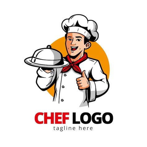 Detailed chef logo template | Free Vector #Freepik #freevector #logo Chef Day, Chef Logo, Chef, Design