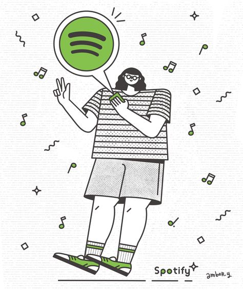 Spotify Illustration Art, Spotify Illustration, Ain't No Sunshine, Android Icons, Adobe Animate, Playlist Spotify, Crazy Art, Wifi Internet, Spotify Covers