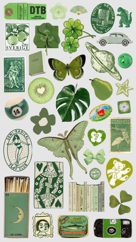 Green Aesthetic Things, Sage Green Stickers Aesthetic Printable, Green Sticker Aesthetic, Cottage Stickers, Leaves Stickers Printable, Sticker Sheets Aesthetic Printable, Green Scrapbook Stickers, Green Aesthetic Stickers, Green Stickers Aesthetic