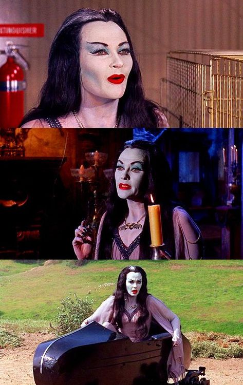 Lily Munster Makeup, Lily Munster Cosplay, Lily Munster Costume, Herman Munster, Witches Night Out, The Munster, Lily Munster, Yvonne De Carlo, Halloween Party Outfits