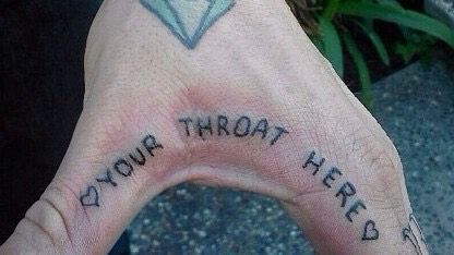 Throat Here Tattoo, Here Tattoo, Stick Poke Tattoo, Flash Tattoo Designs, Stick N Poke, Poke Tattoo, The One Where, Stick And Poke, Know The Truth