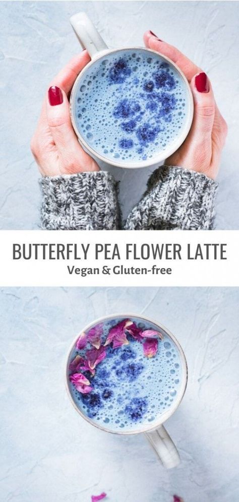 Moon Recipes, Nourishing Drinks, Blue Butterfly Pea Flower, Moon Milk Recipe, Alternative To Coffee, Coffee Alternative Healthy, Cafe Corner, Vegan Latte, Vegan Drinks Recipes