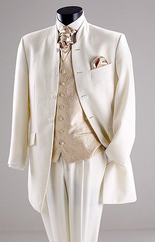 White Jeans For Men, Tan Suit Wedding, White Tuxedo Wedding, Tan Man, Royalty Clothes, Men Wedding Suits, Ivory Tuxedo, Mens Tuxedo, Groom's Attire