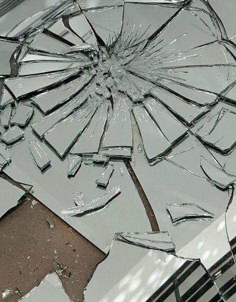 Cracked Mirror Aesthetic, Cracked Mirror, Shattered Mirror, Glass Aesthetic, Mirror Drawings, Growth And Decay, Broken Mirror, Shattered Glass, Broken Glass