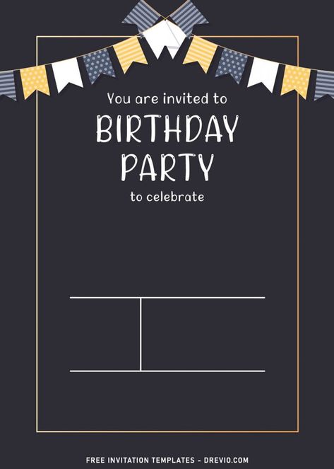 Birthday Party Card Invitation, Birthday Invitation Card Ideas, Birthday Invitation Background, Happy Birthday Invitation, Mcdonalds Birthday Party, Create Birthday Invitations, Happy Birthday Invitation Card, Ramadan Png, Birthday Invitation Card Template