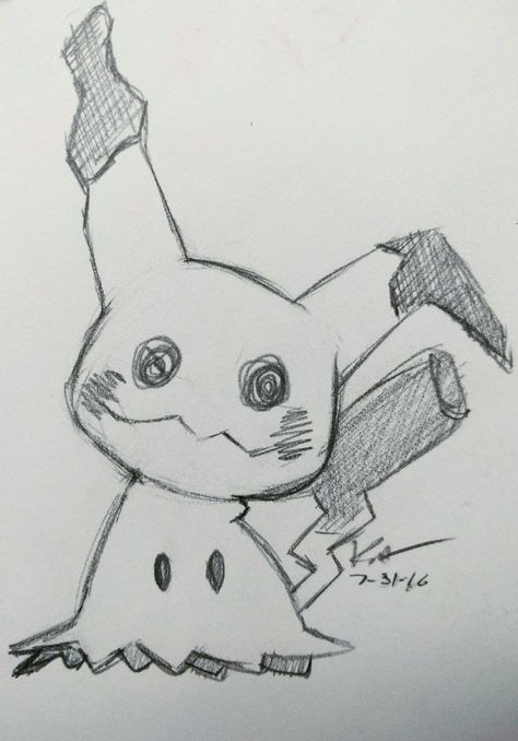 {By, Kat Cotta} Made a Mimikyu ((If you repin please give me credit, thank you)) Sketch Mini, Painting And Embroidery, Portraits Of Celebrities, Pokemon Sketch, Clever Tattoos, Easy Doodles Drawings, Easy Drawings Sketches, Graffiti Drawing, Cute Doodles Drawings