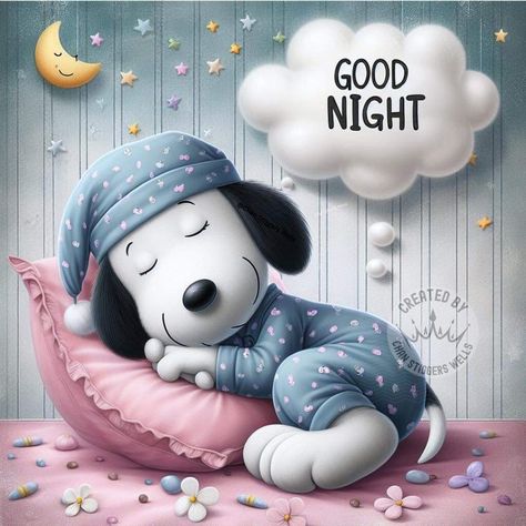 Snoopy Sleeping, Goodnight Snoopy, Good Night Sleep Well, Good Night Cat, Good Evening Greetings, Evening Greetings, Beautiful Good Night Images, Snoopy Images, Peanuts Cartoon