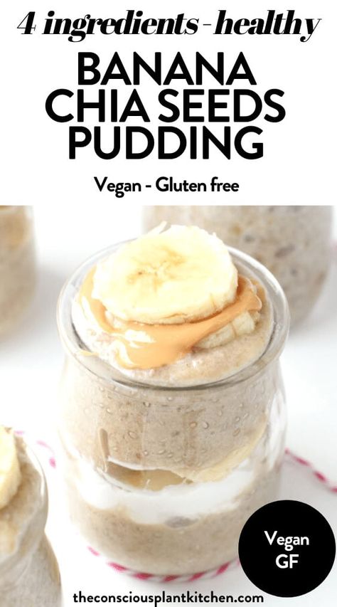 Banana Chia Seed Pudding, Recipes Pudding, Chia Puddings, Chia Recipes, Banana Chia Pudding, Chia Seed Recipes Pudding, Seed Recipes, Chia Recipe, Chicken Potato