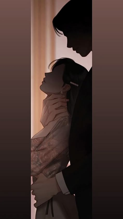 Digital Art Romance, Pose Reference Hands Behind Back, Cute Webtoon Couples, Manga Drawing Couple, Tied Hands Drawing Reference Poses, The End Gif Aesthetic, Aesthetic Romance Wallpaper, Safe Word Ideas For Couples, Couple Fanart Spicy