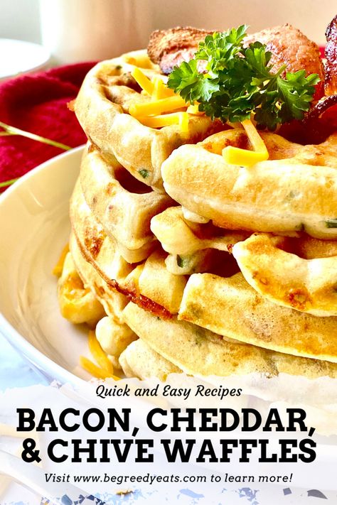 Savory Waffle Recipe, Easy Bacon Recipes, Savory Bacon, Everyday Breakfast, Bacon Waffles, Waffle Iron Recipes, Waffle Maker Recipes, Crepes And Waffles, Savory Waffles