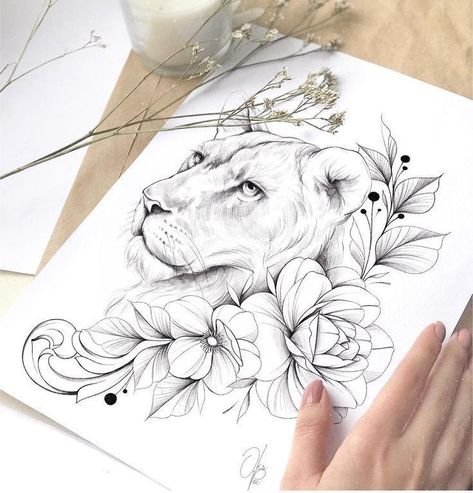 Lioness Drawing Tattoo Ideas, Lioness Tattoo Design, Lioness Tattoo, Lion Tattoo Sleeves, Family Tattoo Designs, Mom Tattoo Designs, Leo Tattoos, Hip Tattoos Women, Red Ink Tattoos