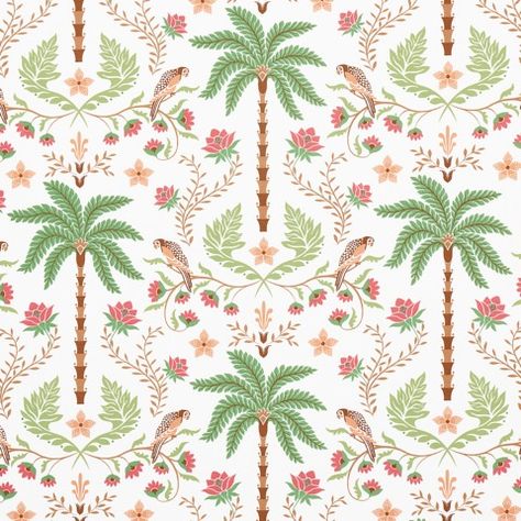 Pineapples Chintz - Blush Fabrics | Schumacher Blue Green Fabric, Chintz Fabric, Coral Pattern, Scale Design, Pattern Play, Color Coral, Art And Craft, Flora And Fauna, Green Fabric