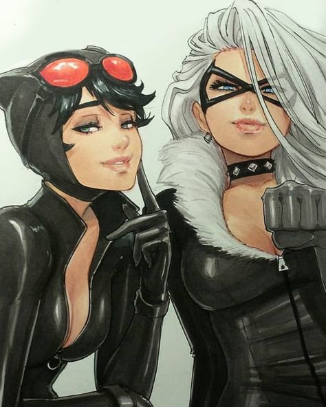 Chat with Catwoman & Black Cat - Total: 887 chats, 14056 messages Catwoman And Black Cat, Catwoman Black, Catwoman Pfp, Black Cat Pfp, Dc Aquaman, Omar Dogan, Black Cat Comics, Images Pop Art, Catwoman Comic