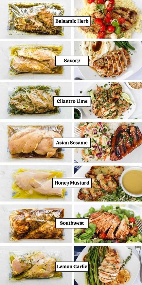 Essen, Frozen Chicken Marinade Recipes, Best Chicken Marinades, Tasty Healthy Meals, Garlic Chicken Marinade, Chicken Breast Marinade Recipes, Healthy Chicken Marinade, Chicken Breast Marinade, Best Chicken Marinade