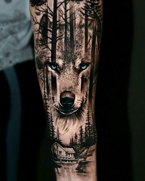 Kurt Tattoo, Wolf Tattoo Forearm, Natur Tattoo Arm, Wilderness Tattoo, Wolf Sleeve, Animal Tattoos For Men, Wildlife Tattoo, Wolf Tattoos Men, Hunting Tattoos